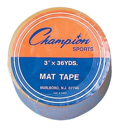 Champion Sports 3 in. x 36 Yards Mat Tape, Clear 3X36MT
